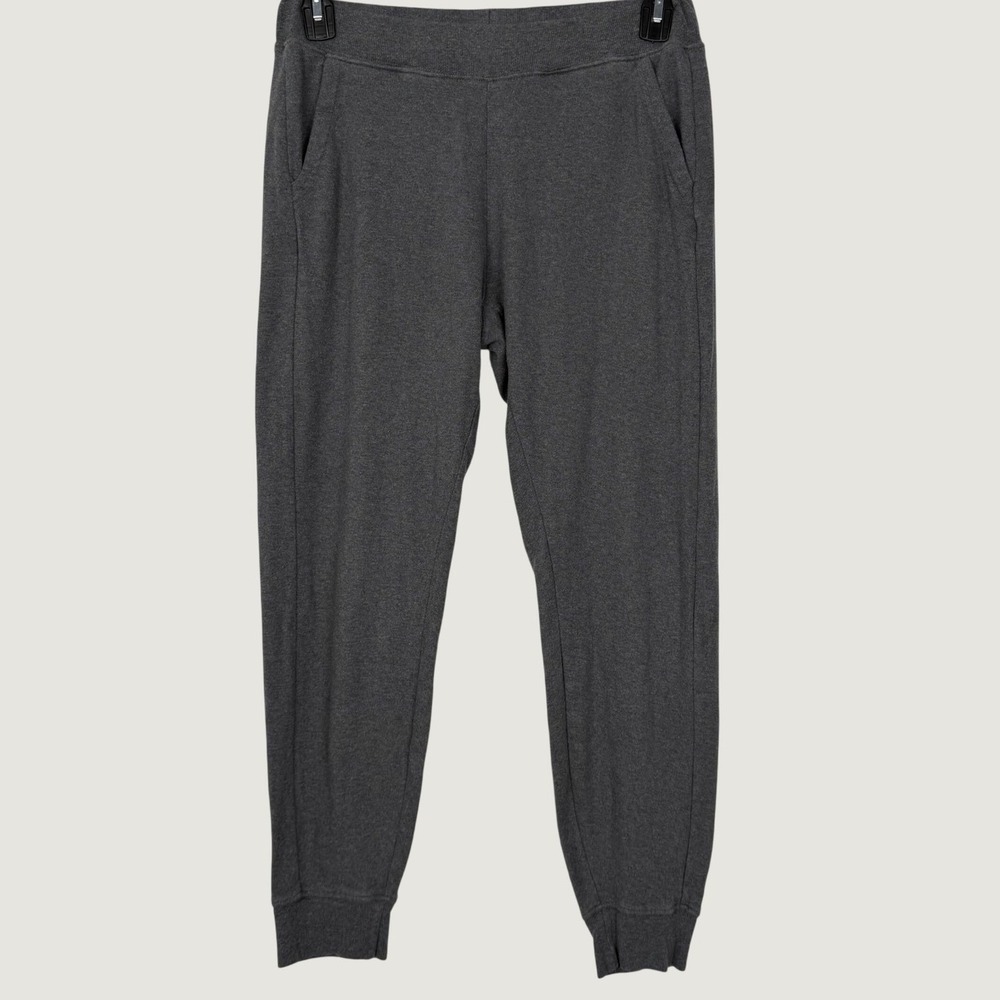 Pact Womens Organic Cotton Joggers Gray Tapered Sweatpants Size M RN128480